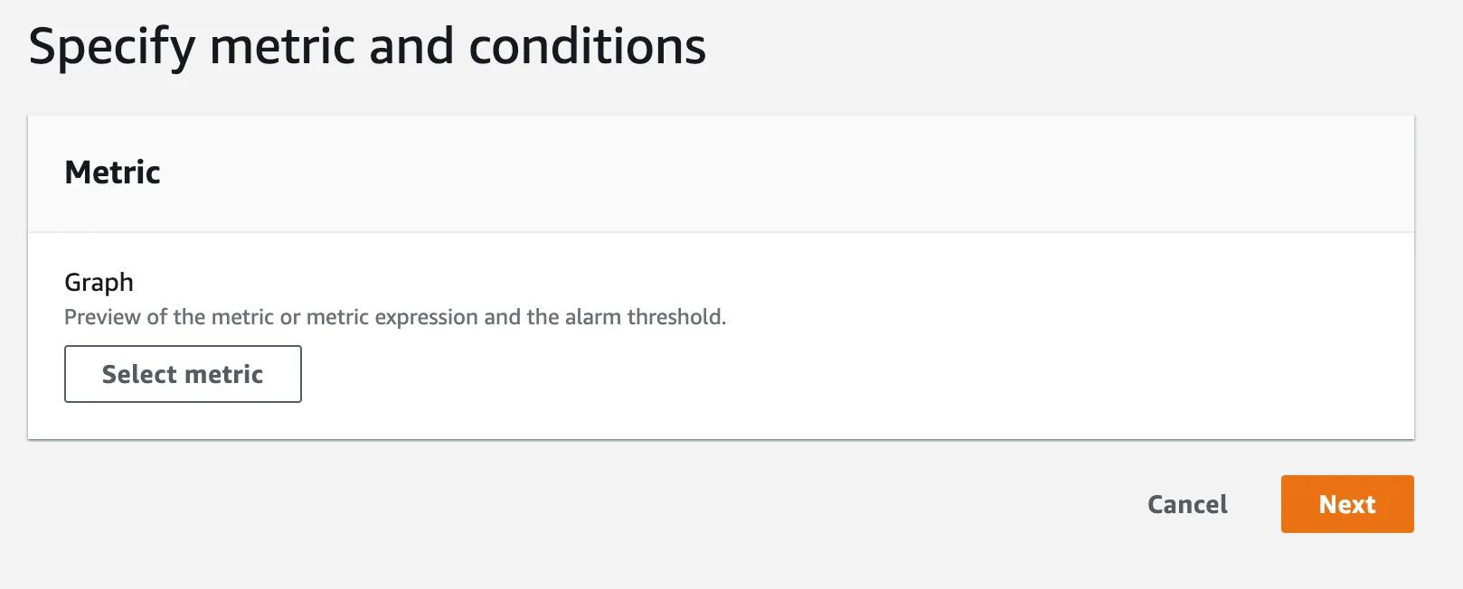 Create CloudWatch Alarm
