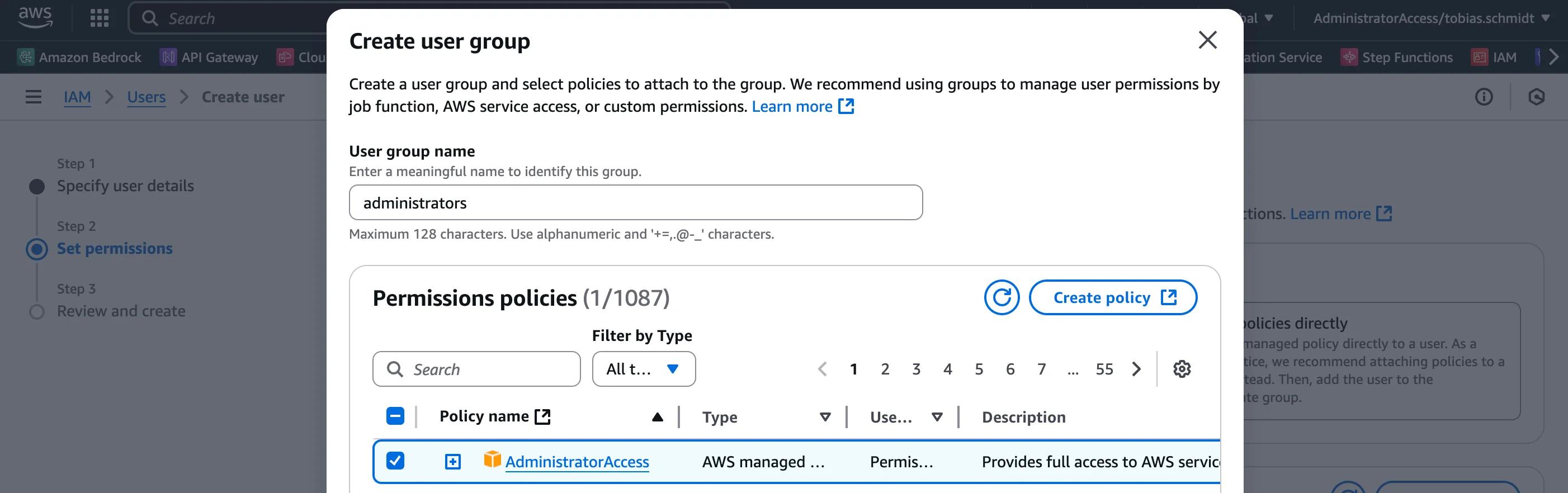 IAM Group Creation