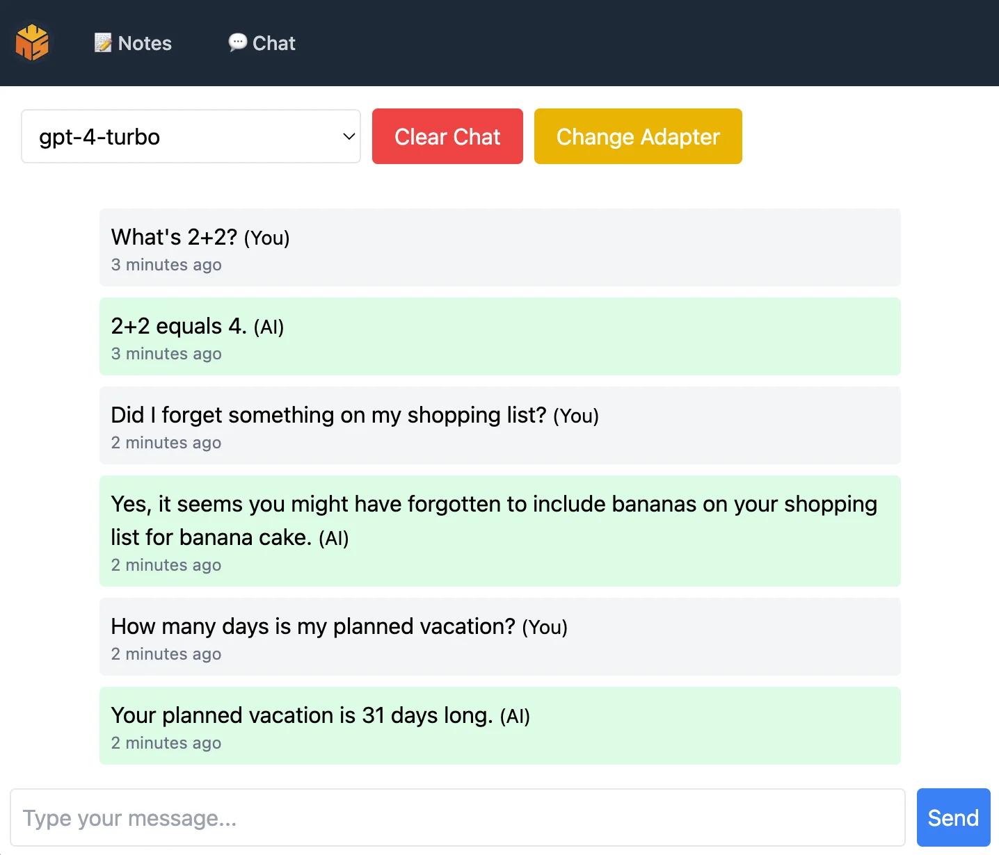 A simple chat that is able to talk to Bedrock or OpenAI models via our backend. A simple chat that is able to talk to Bedrock or OpenAI models via our backend.
