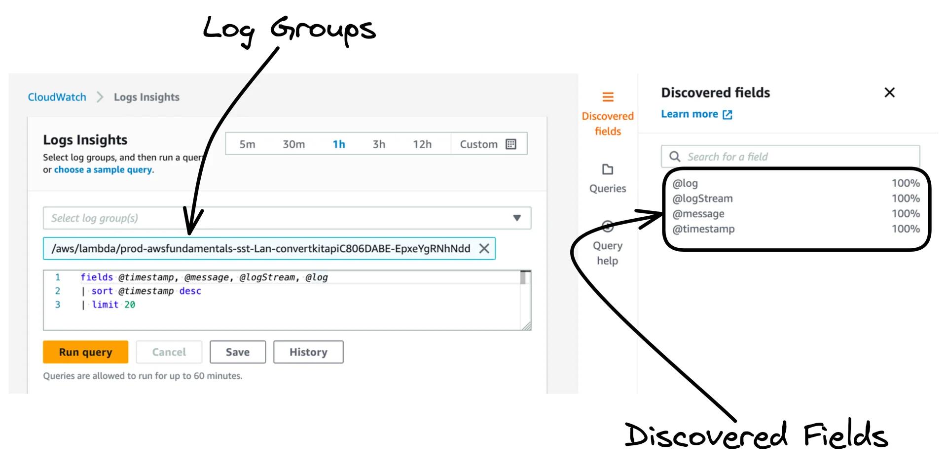 CloudWatch Insights Discovered Fields CloudWatch Insights Discovered Fields