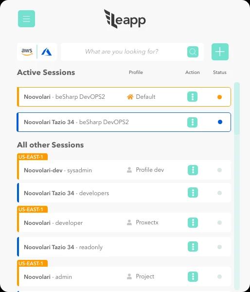 Leapp helps to easily work with MFA devices and multiple accounts. Leapp helps to easily work with MFA devices and multiple accounts.
