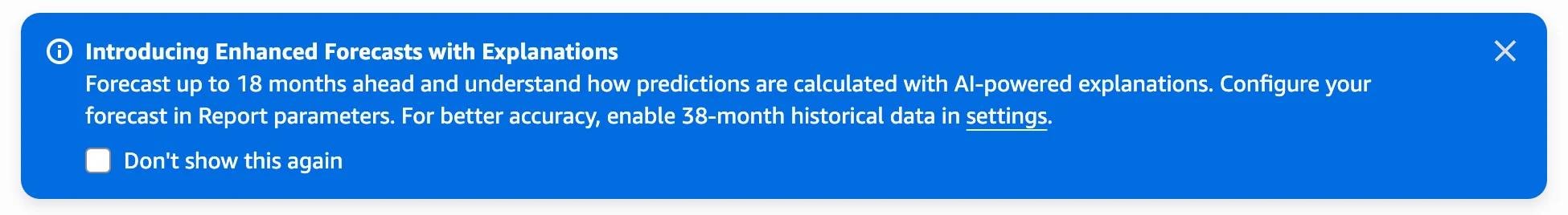 Enhanced Forecasts with Explanations Enhanced Forecasts with Explanations