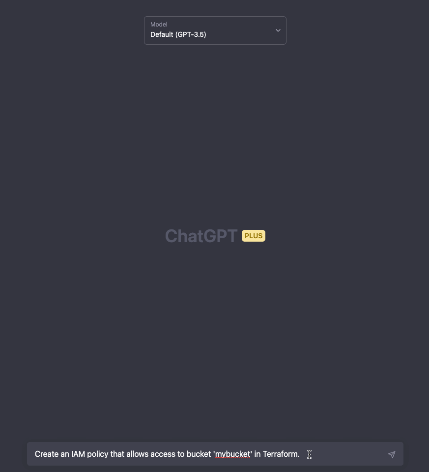 Using ChatGPT to generate IAM Policies. Using ChatGPT to generate IAM Policies.